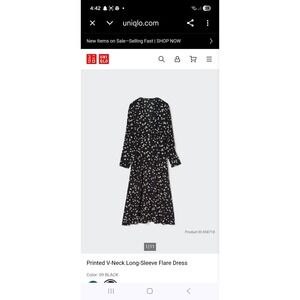 uniqlo combination sleeveless flare dress Red Puff Sleeve Fit-and-Flare Dress with Lace Trim – Retro Summer Romance main image 1